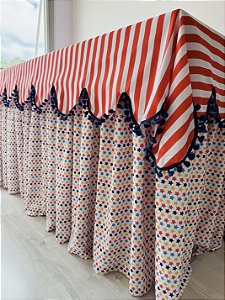 Toalha de Mesa Festa Infantil Circo 300x90x80 cm