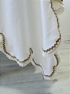 Toalha de Mesa Festa Aniversário com Babados