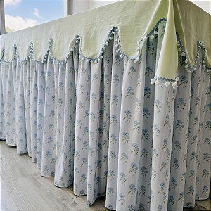 Toalha de Mesa Festa Batizado Verde e azul Claro