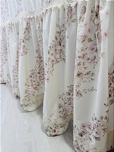 Toalha de mesa com renda guippir 380 x 260 cm