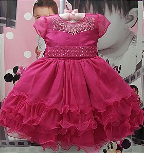 Vestido Infantil de Festa Princesa Disney/ Barbie - tam 1 ao 3