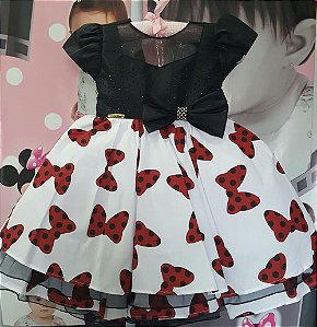Vestido Minnie Festa TAM: 1 ao 3