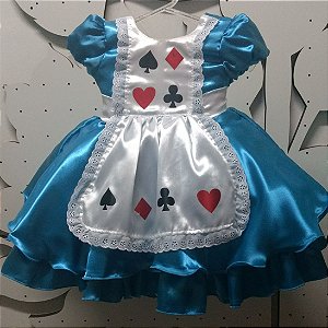 Vestido Infantil Alice tam: 1 ao 5