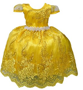 Vestido  Realeza Amarelo 
