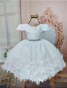 vestido branco para criança de 6 anos