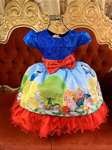 vestido da branca de neve infantil