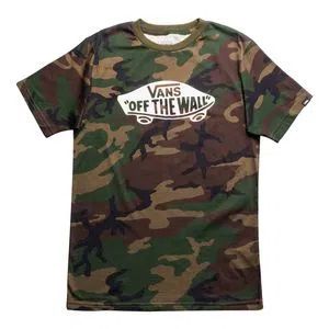 Camiseta Vans logo off the wall camuflada