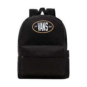 MOCHILA VANS OLD SHOOL II  BLACK OLD GOLD