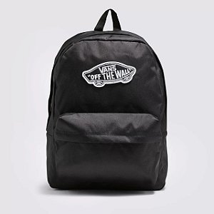 MOCHILA VANS REALM PATCH OFF THE WALL PRETA