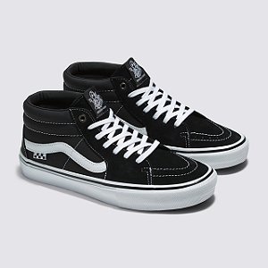 TÊNIS  VANS SKATE GROSSO MID BLACK