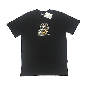 CAMISETA NEW SKATE HAPPY MONKEY BLACK