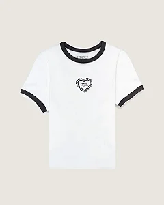 Camiseta Vans Manga Curta Lacey Daze White