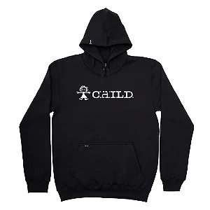 Moletom Canguru Fechado Juvenil Chid Type Preto