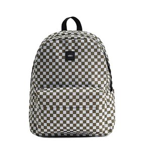 Mochila Vans Old Skool Checkerboard Olive Brown