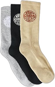 Meia Rip Curl Wetty Crew (3 pares)