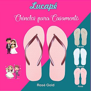 Lote 100 pares de Chinelo Para Casamento/Evento Sandálias Lucapé