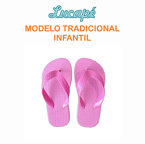 Chinelo Infantil Tradicional Rosa Lucapé