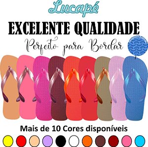 Lote 10 pares de Chinelo Modelo Tradicional Marca Sandálias Lucapé