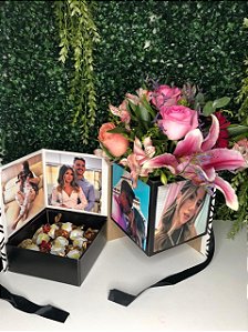 Box Surpresa ( Flores - Fotos - Chocolates )