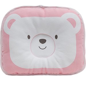 Travesseiro Para Bebê Urso Rosa