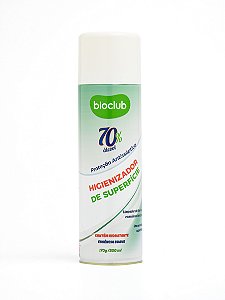 Higienizador de Superfícies e Roupas Álcool 70% em Spray 300ml - Bioclub