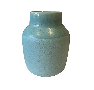 Vaso Cerâmica Azul Turquesa