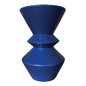 Cachepot cone azul