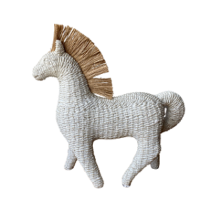 Escultura cavalo off-white