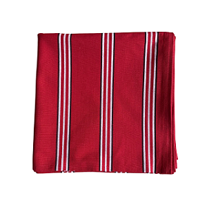 Toalha de mesa vermelha listrada - 130x210cm