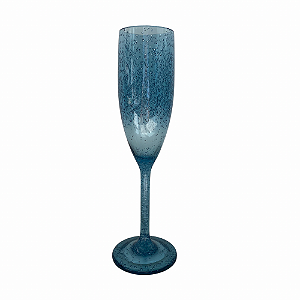 TAÇA CHAMPANHE ACRÍLICO AZUL (JOGO C/ 6)