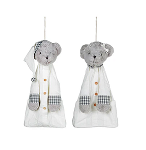 Porta fralda Urso e Ursa de pijama