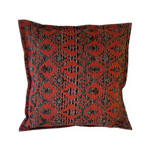 CAPA DE ALMOFADA ESTAMPADA PERUVIAN VERMELHA 50CM X50CM