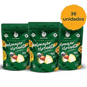 Kit 36 Snacks de Parmesão Crocante  - Sabor Cebola e Salsa