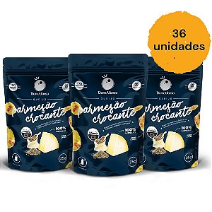 Kit 36 Snacks de Parmesão Crocante  - Sabor Sementes de Abóbora e Girassol