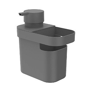 Dispenser e Organizador Trium 650ml Chumbo - Ou