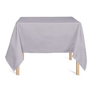 Toalha de Mesa Quadrada em Oxford Cinza