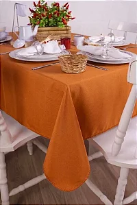 Toalha de Mesa Retangular em Oxford Laranja