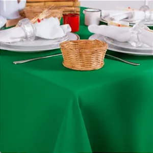 Toalha de Mesa Quadrada em Oxford Verde Bandeira