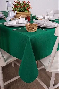 Toalha de Mesa Retangular em Oxford Verde Bandeira