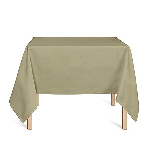 Toalha de Mesa Quadrada em Tecido Jacquard Bege Liso Tradicional