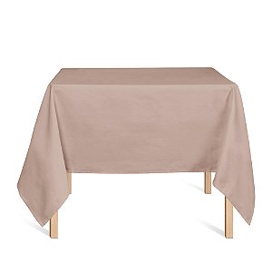 Toalha de Mesa Quadrada em Tecido Jacquard Dourado e Rosa Envelhecido Liso Tradicional