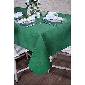 Toalha de Mesa Retangular em Tecido Impermeável Acqua Linea Sapucaia Verde