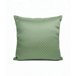 Capa para Almofada em Tecido Jacquard Tradicional Poá Verde Pistache