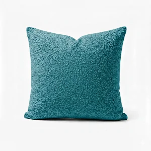 Capa para Almofada em Tecido Bouclê Belluno Splash (Azul)