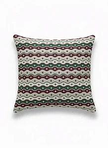 Capa para Almofada em Tecido Jacquard Lurex Natalino Estrelado