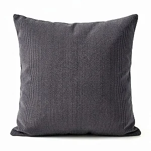 Capa para Almofada em Tecido Chenille Pompeia Cinza Chumbo