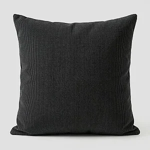 Capa para Almofada em Tecido Chenille Pompeia Preto