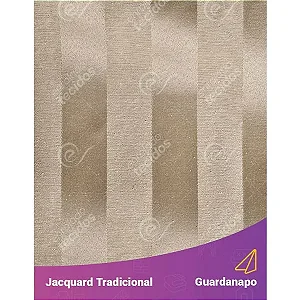 Guardanapo em Tecido Jacquard Bege Escuro (Fendi) Listrado Tradicional