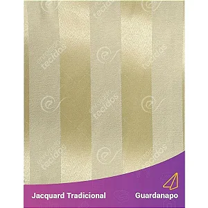 Guardanapo em Tecido Jacquard Pérola Listrado Tradicional