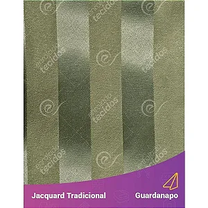 Guardanapo em Tecido Jacquard Verde Musgo Listrado Tradicional